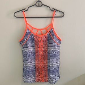 SKIES ARE BLUE | Neon and stripe tank